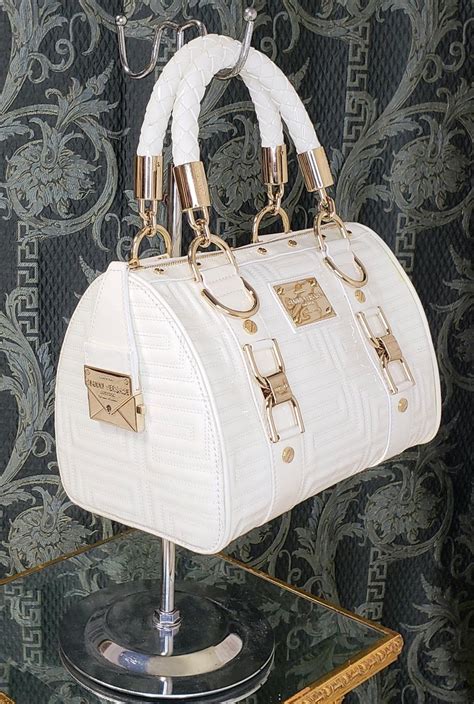 white gator versace|White Versace Handbags .